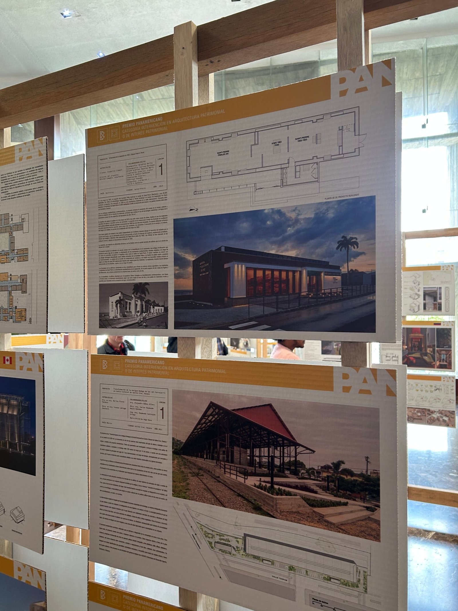 Projets du Memorial de St Pierre en Martinique dans l'exposition du Concours BAQ2022